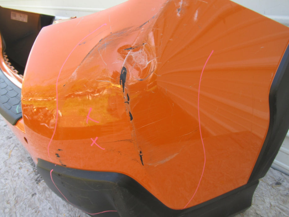 2018 2019 SUBARU CROSSTRACK REAR BUMPER COVER PLASTIC ORANGE W/O SENSORS OEM