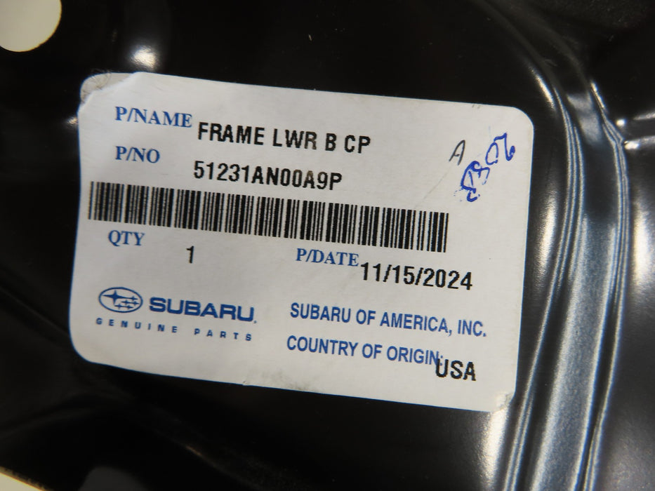 2020-2025 SUBARU OUTBACK LEGACY FRONT LOWER RADIATOR SUPPORT TIE BAR OUTER OEM