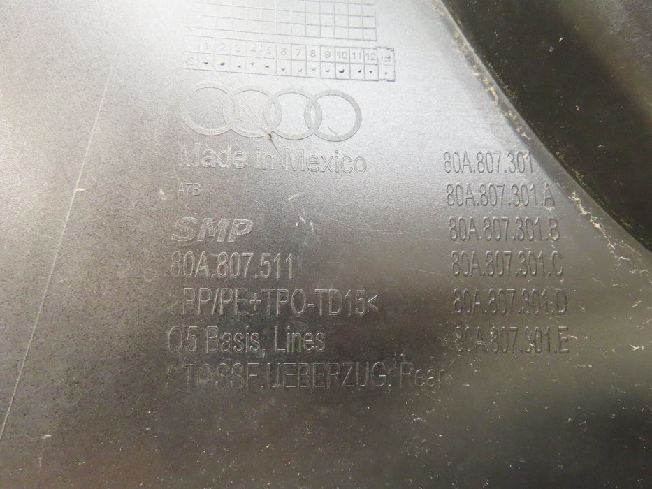 2018-2020 AUDI Q5 BASIS LINES REAR BUMPER COVER OEM 80A807511