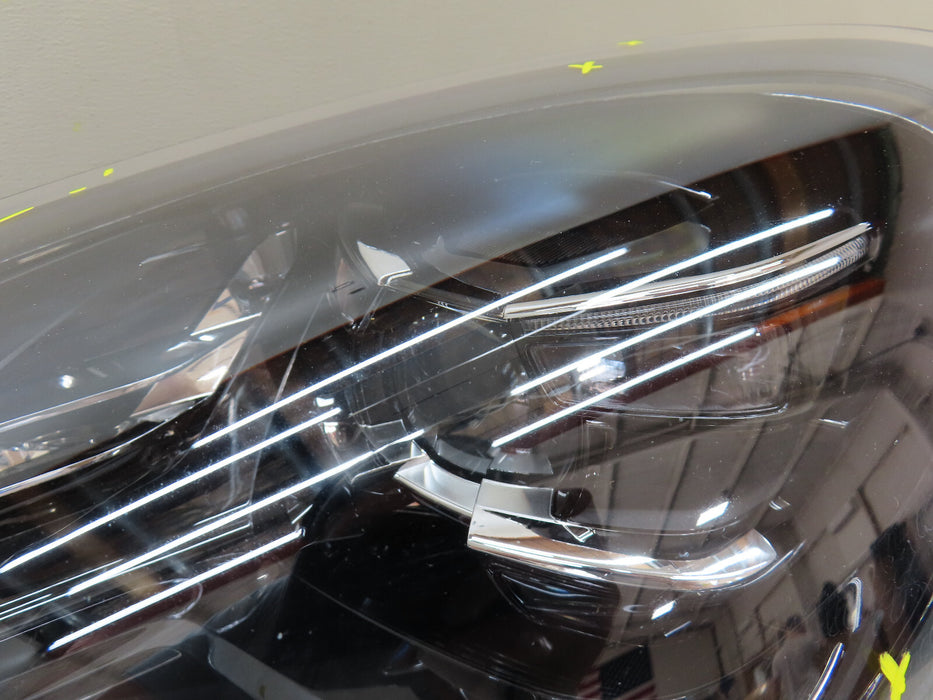 2019-2022 PORSCHE MACAN FRONT LEFT DRIVER SIDE BLACK FULL LED HEADLIGHT OEM