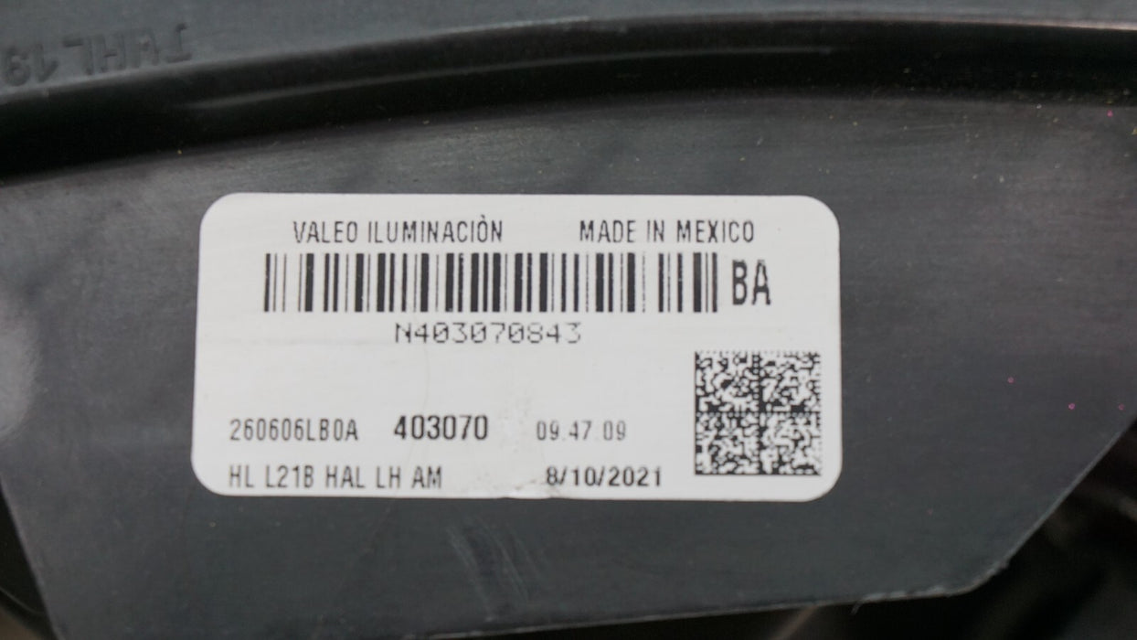 2020-2023 NISSAN SENTRA FRONT LEFT DRIVERS SIDE HEADLIGHT HALOGEN OEM