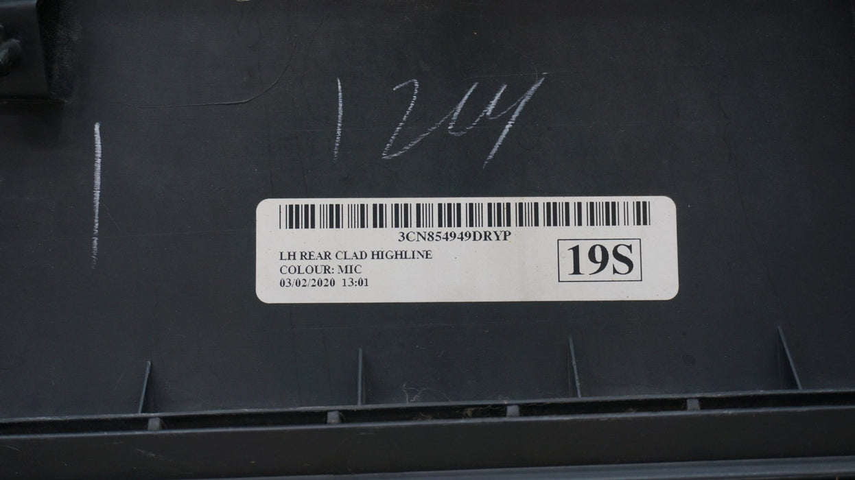 2018-2024 VOLKSWAGEN ATLAS REAR LEFT LOWER DOOR MOLDING GARNISH OEM 3CN854949A