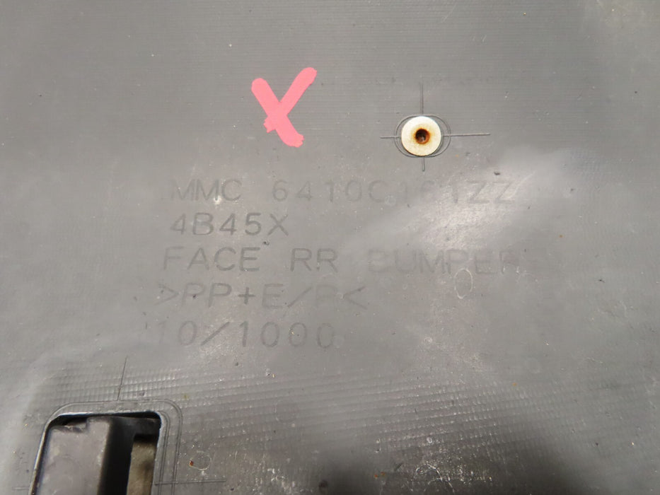 2014-2015 MITSUBISHI OUTLANDER ES SE REAR BUMPER COVER PANEL OEM 6410C161ZZ