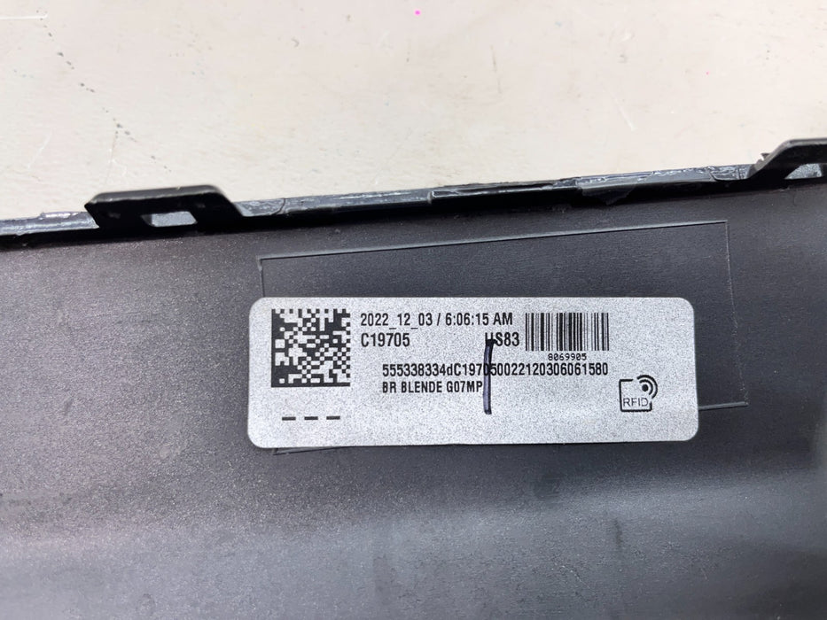 2019-2022 BMW X7 M SPORT REAR LOWER BUMPER VALANCE GRAY OEM 5112 8069905
