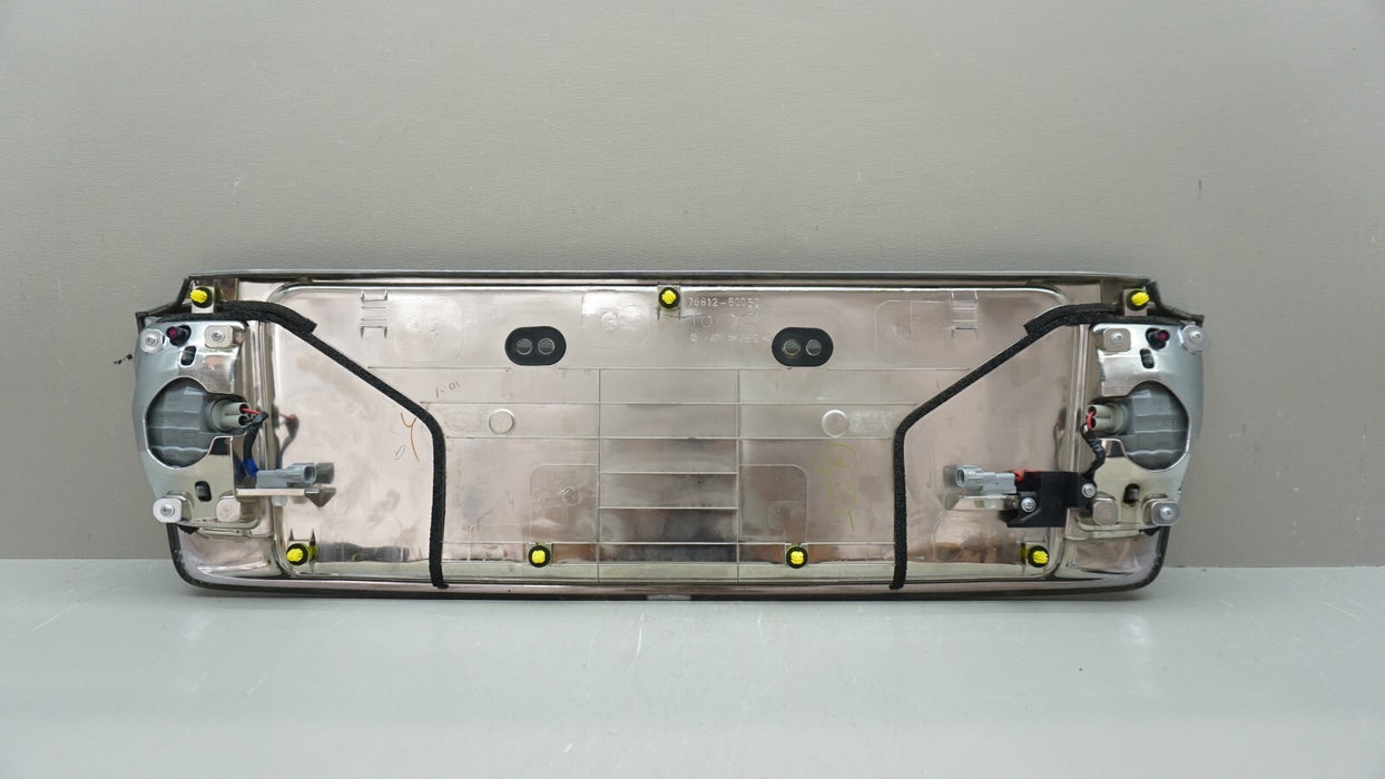 2008-2015 LEXUS LX570 REAR LICENSE PLATE HOLDER PANEL OEM 76812-60200