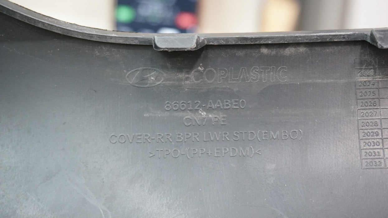 2024-2025 HYUNDAI ELANTRA REAR LOWER BUMPER COVER VALANCE PANEL OEM 86612-AABE0