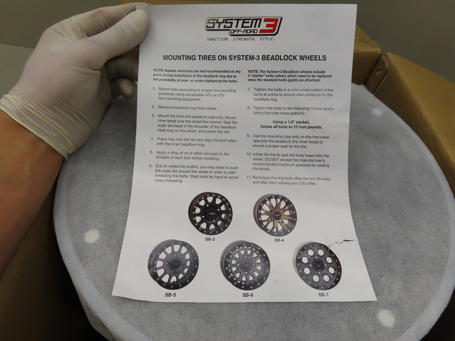 SYSTEM3 OFF ROAD 15X10 4/137 5+5(-5MM) SR5 MATTE BLACK 15S3-55371 RIM (P)