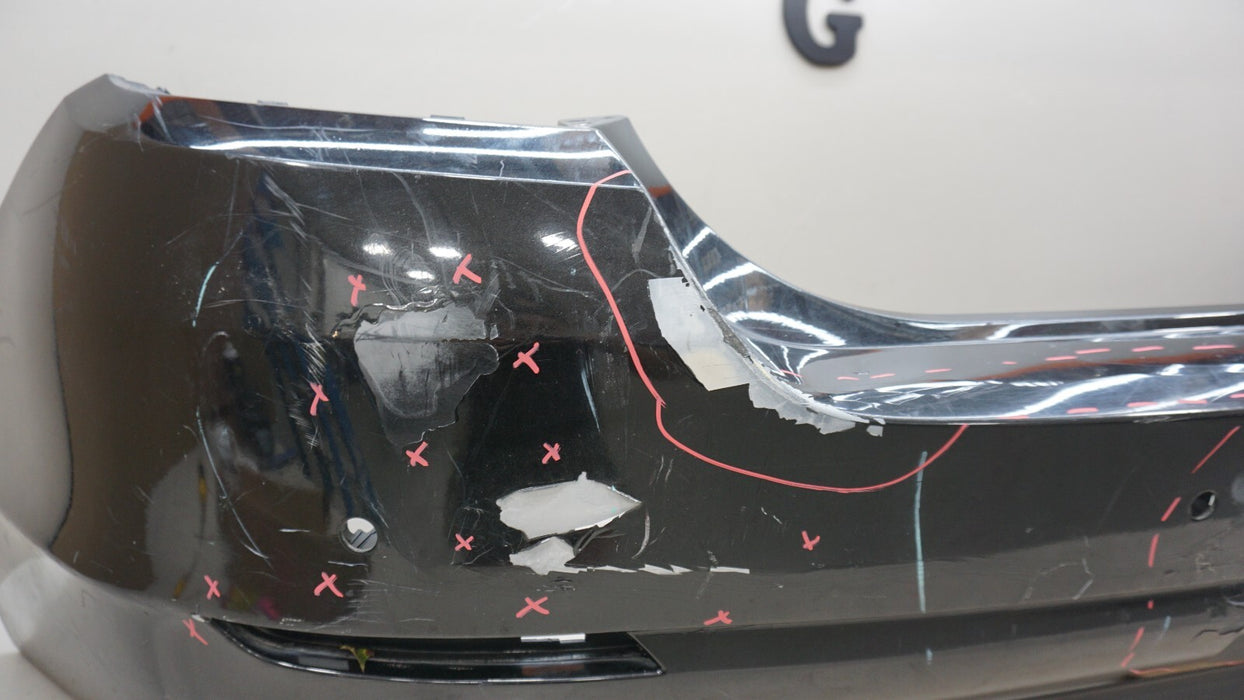 2011-2013 BMW 528I F10 SEDAN REAR BUMPER COVER PANEL W/ SENSOR HOLE OEM 7240372