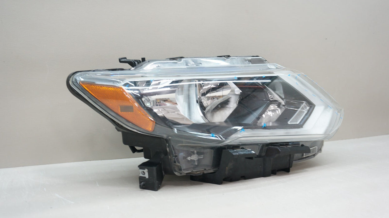 2017-2019 NISSAN ROGUE FRONT RIGHT PASSENGER SIDE HALOGEN WITH LED HEADLIGHT OEM