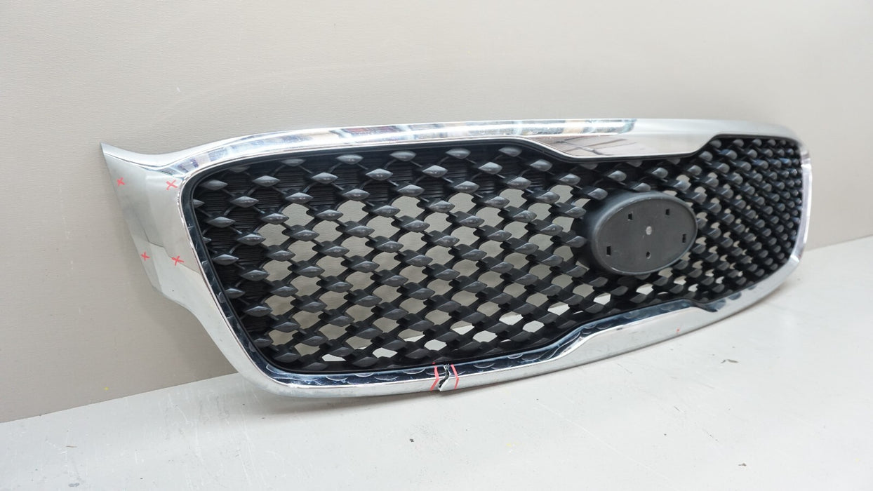 2016-2018 KIA SORENTO FRONT UPPER RADIATOR GRILLE 86350-C6000 OEM 16 17 18