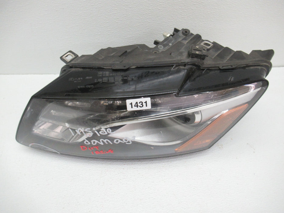 2009-2012 AUDI Q5 LEFT DRIVER SIDE HEADLIGHT XENON HEADLAMP LENS OEM