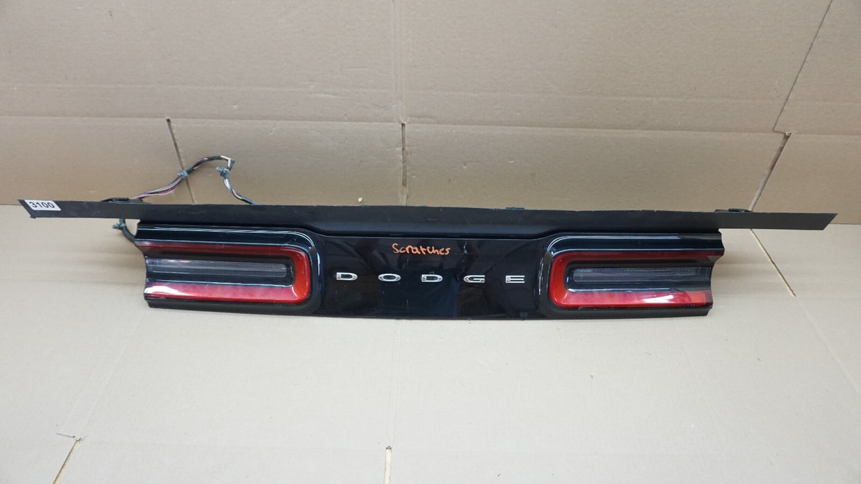 2015-2020 DODGE TRUNK LID MOLDING & TAILLIGHT LED LAMP SET OF 2 W/ HARNESS OEM