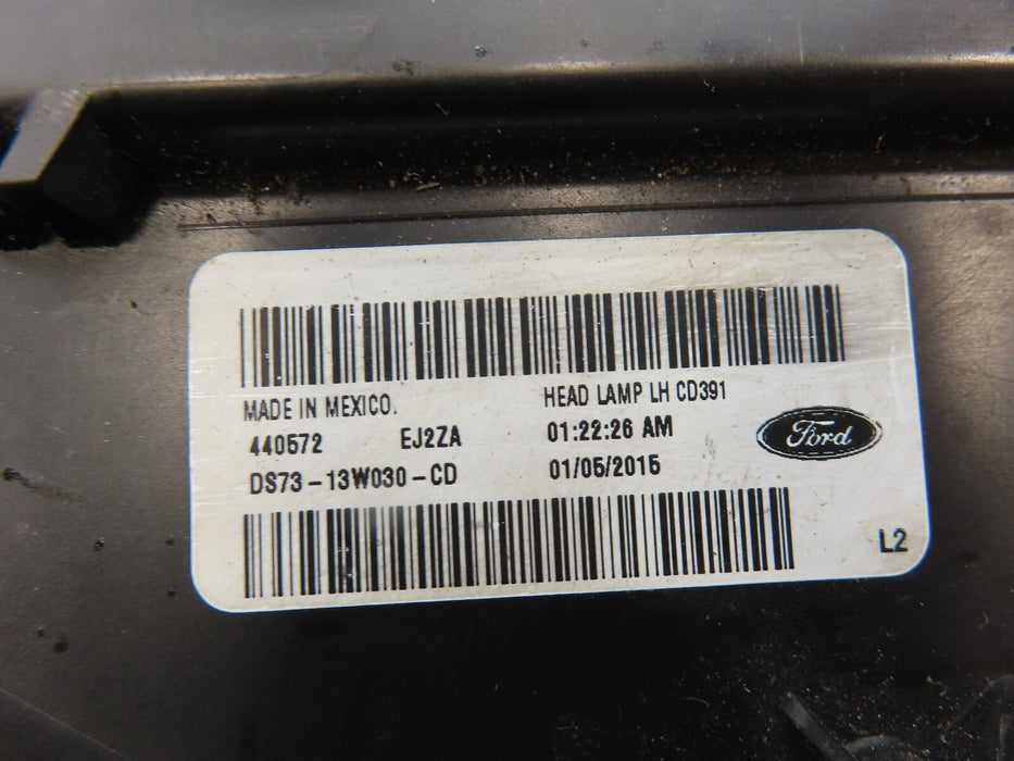 2013-2016 FORD FUSION FRONT LEFT SIDE HEADLIGHT LAMP HALOGEN OEM DS73-13W030-CD