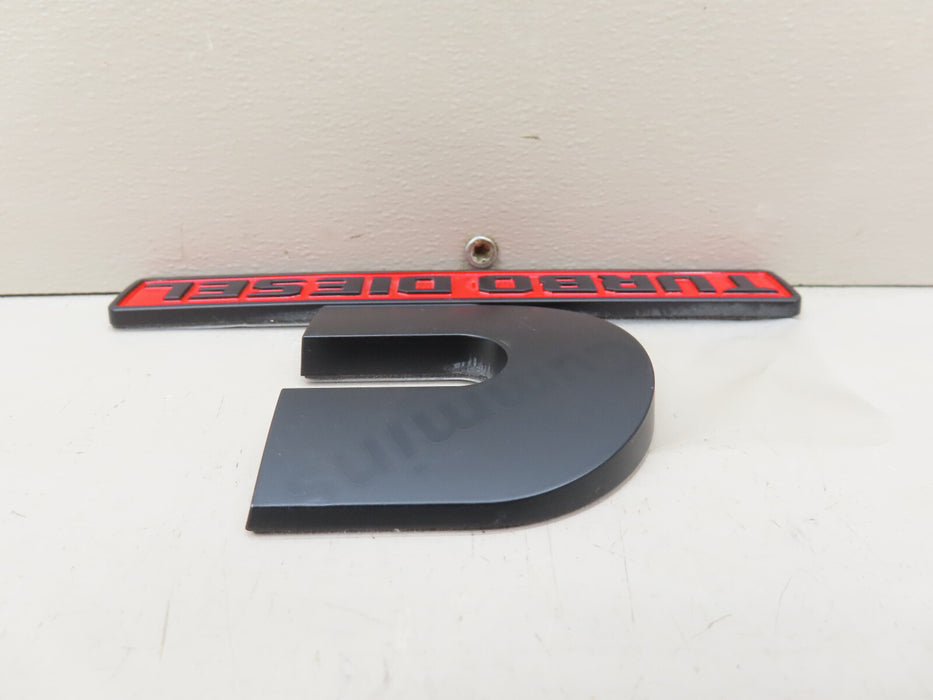 DODGE RAM 2500 3500 CUMMINS TURBO DIESEL EMBLEM NAME PLATE OEM