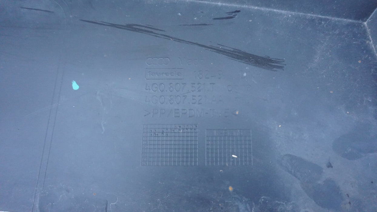 2017-2018 AUDI A6 REAR LOWER BUMPER COVER PANEL VALANCE OEM 4G0807521T