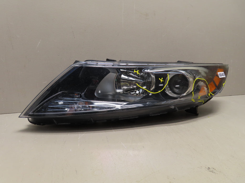 2012 2013 KIA OPTIMA FRONT LEFT DRIVER SIDE HEADLIGHT HALOGEN OEM 92101-4CXXX