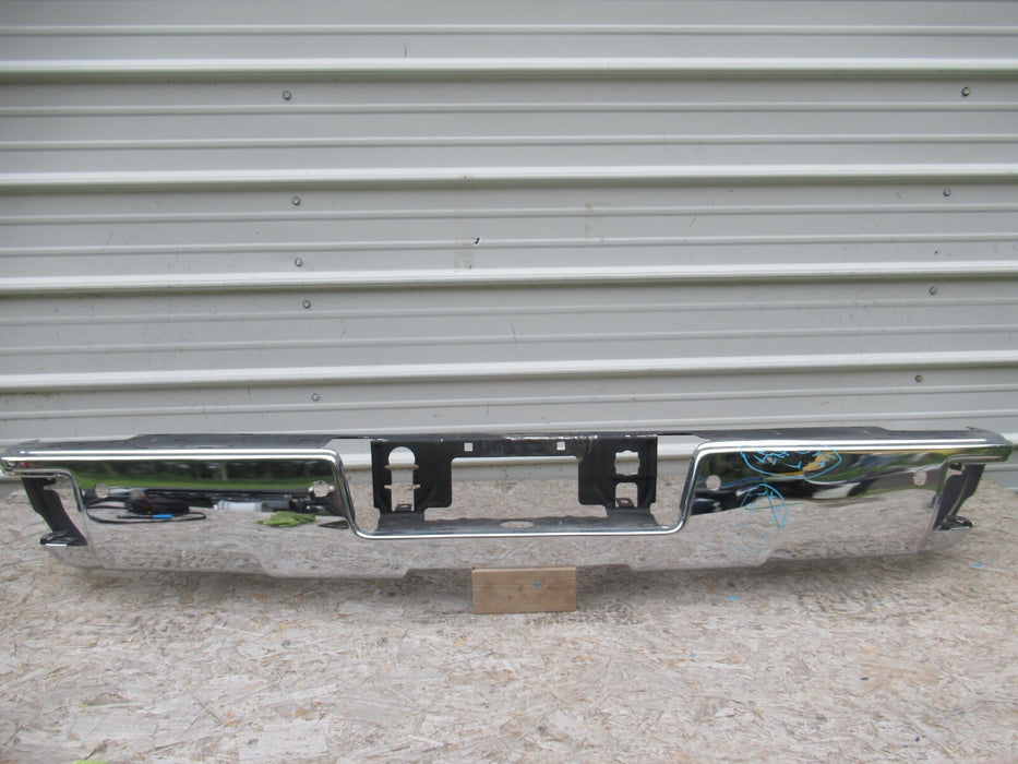 2014-2018 GMC SIERRA 1500 REAR BUMPER COVER CHROME W/ SENSOR HOLES OEM