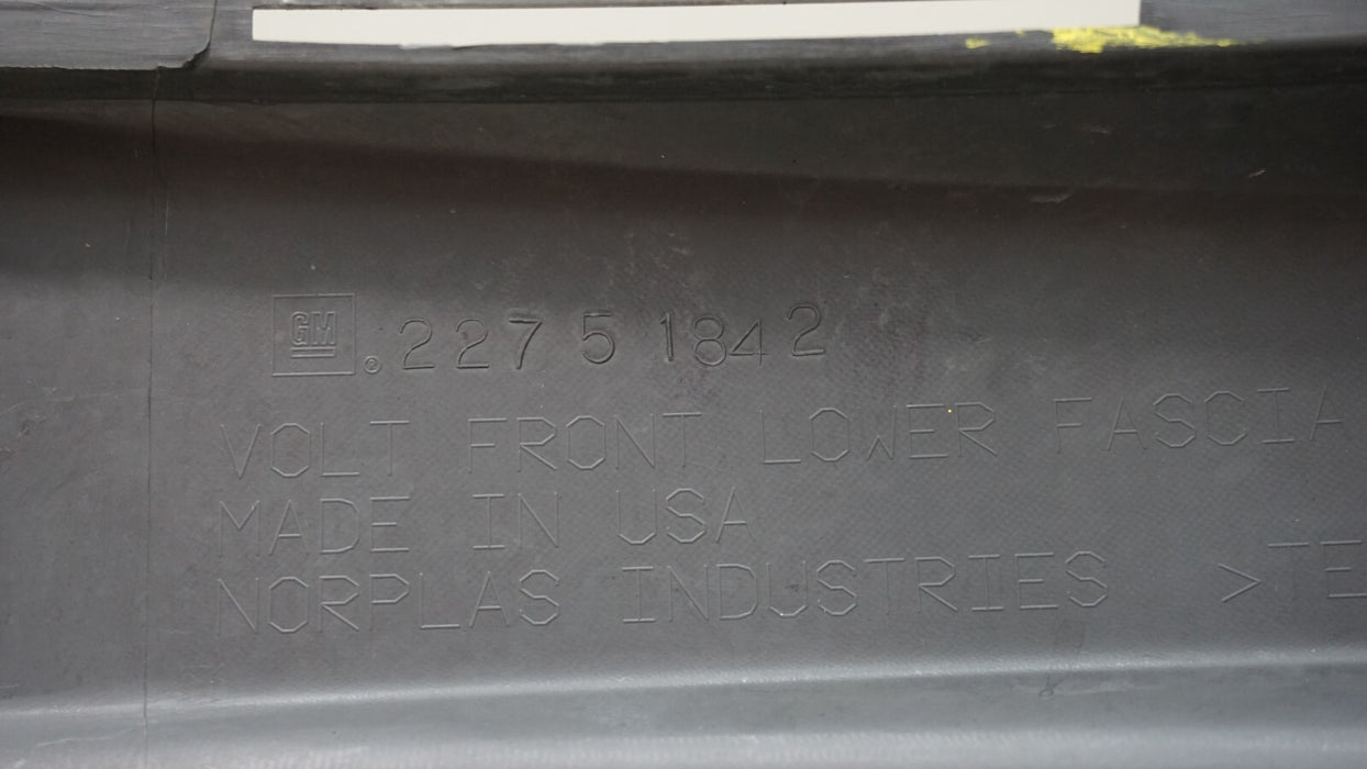2011-2015 CHEVROLET VOLT FRONT LOWER BUMPER VALANCE SKID PANEL OEM 22751842