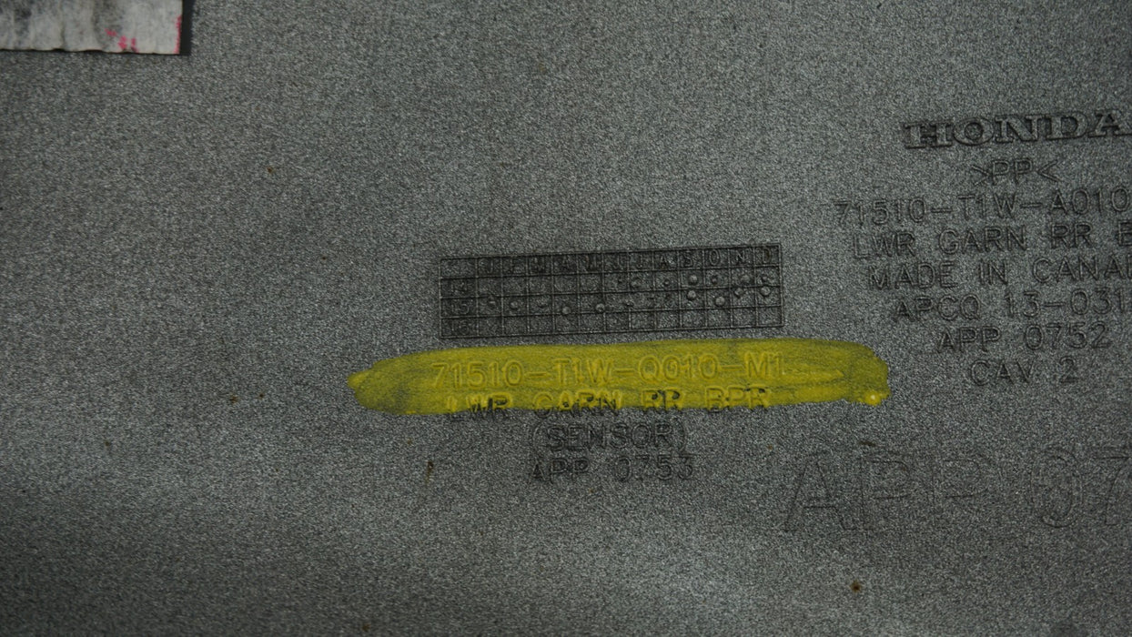 2015-2016 HONDA CR-V CRV REAR LOWER BUMPER COVER VALANCE PANEL OEM 71510T1W0010