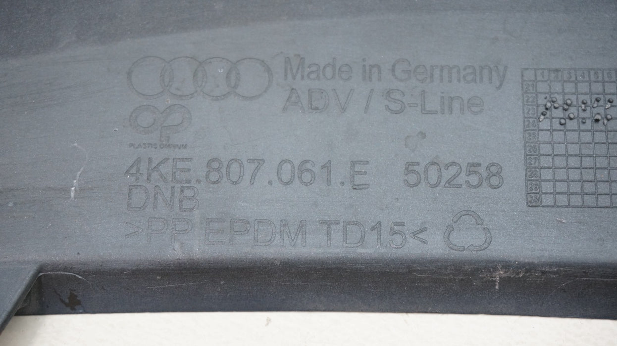 2024-2025 AUDI Q8 E-TRON FRONT LOWER BUMPER VALANCE COVER 4KE807061 OEM