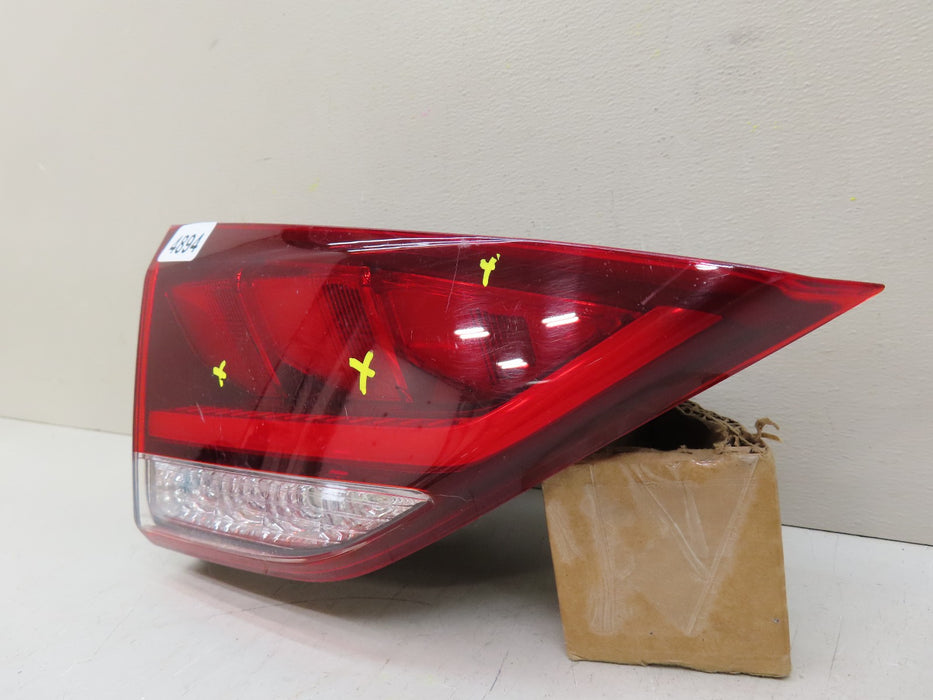 2015-2017 GENESIS G80 REAR LEFT DRIVER SIDE INNER TAIL LIGHT OEM