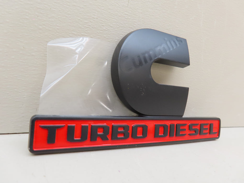 DODGE RAM 2500 3500 CUMMINS TURBO DIESEL EMBLEM NAME PLATE OEM