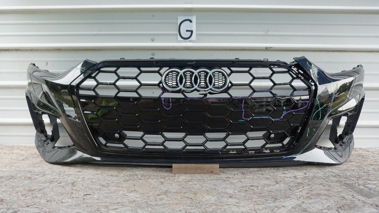 2018-2020 AUDI S5 B9 S-LINE COUPE FRONT BUMPER PLASTIC COVER PANEL W/ GRILL OEM