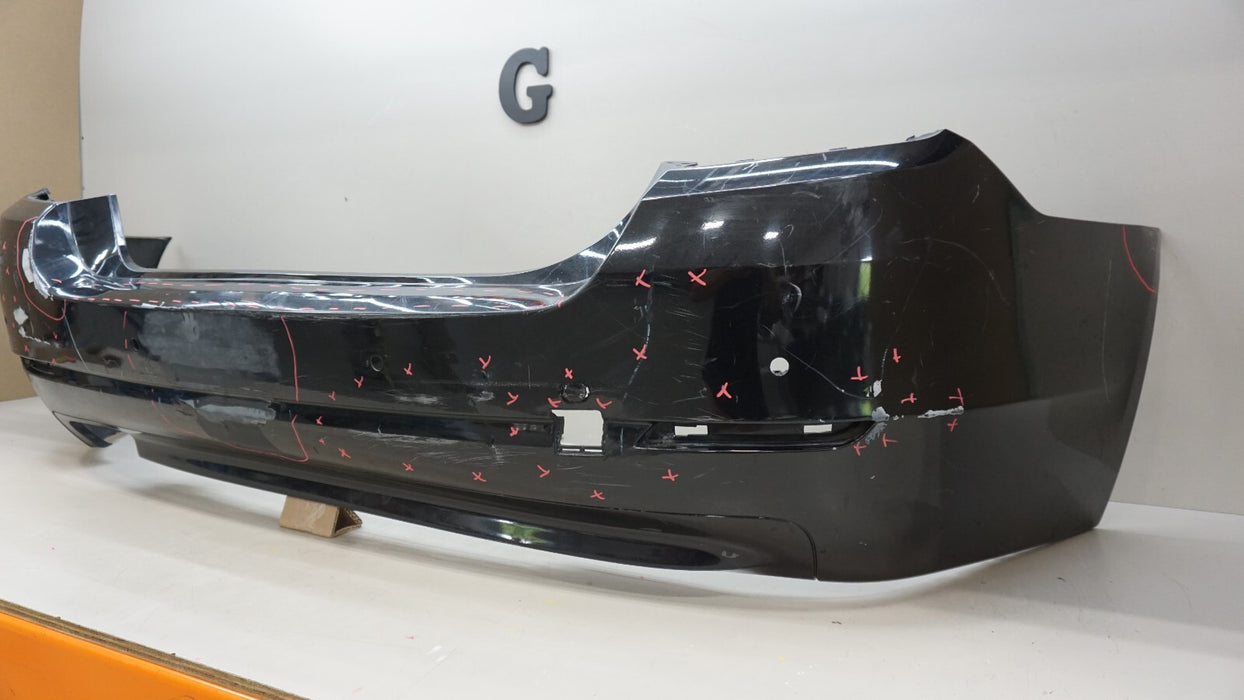 2011-2013 BMW 528I F10 SEDAN REAR BUMPER COVER PANEL W/ SENSOR HOLE OEM 7240372