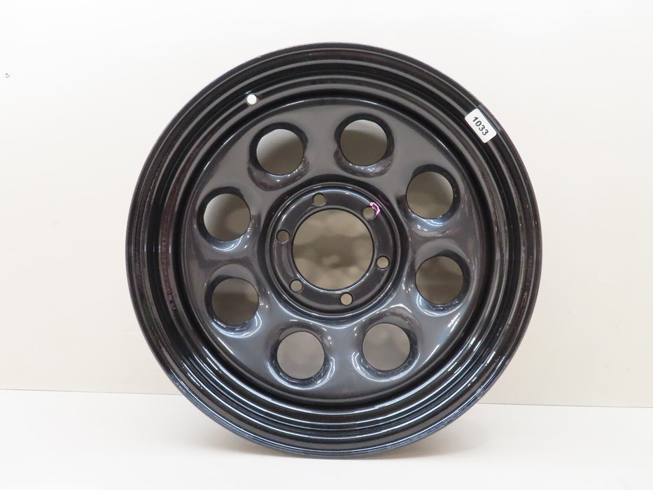 CRAGAR WHEEL SOFT 8 STEEL BLACK 17"x 8" 6 x 5.5" BOLT CIRCLE 4.5" BACKSPACE (P)