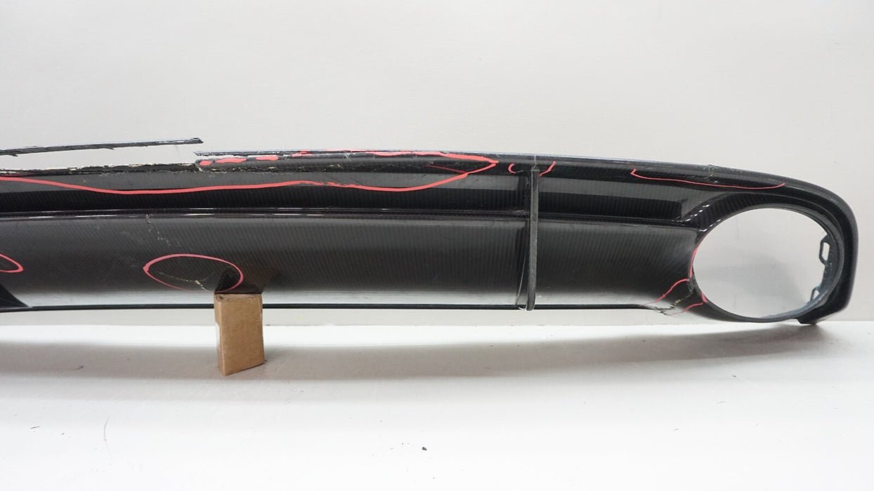 2014-2018 AUDI RS7 REAR LOWER BUMPER DIFFUSER CARBON FIBRE 4G8807521K OEM