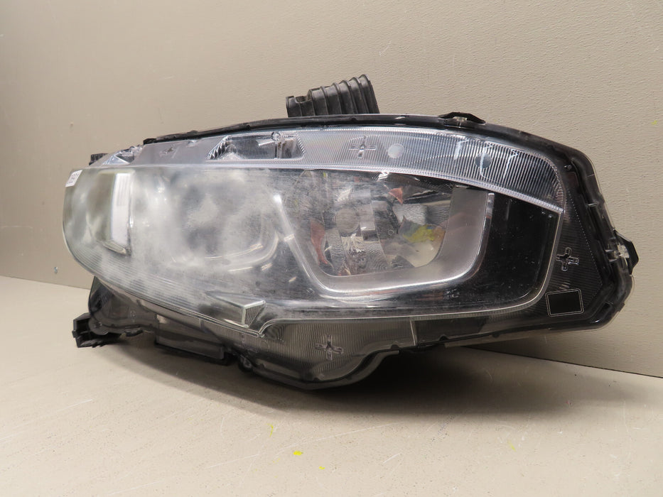 2016-2018 HONDA CIVIC RIGHT PASSENGER SIDE HEADLIGHT HALOGEN OEM