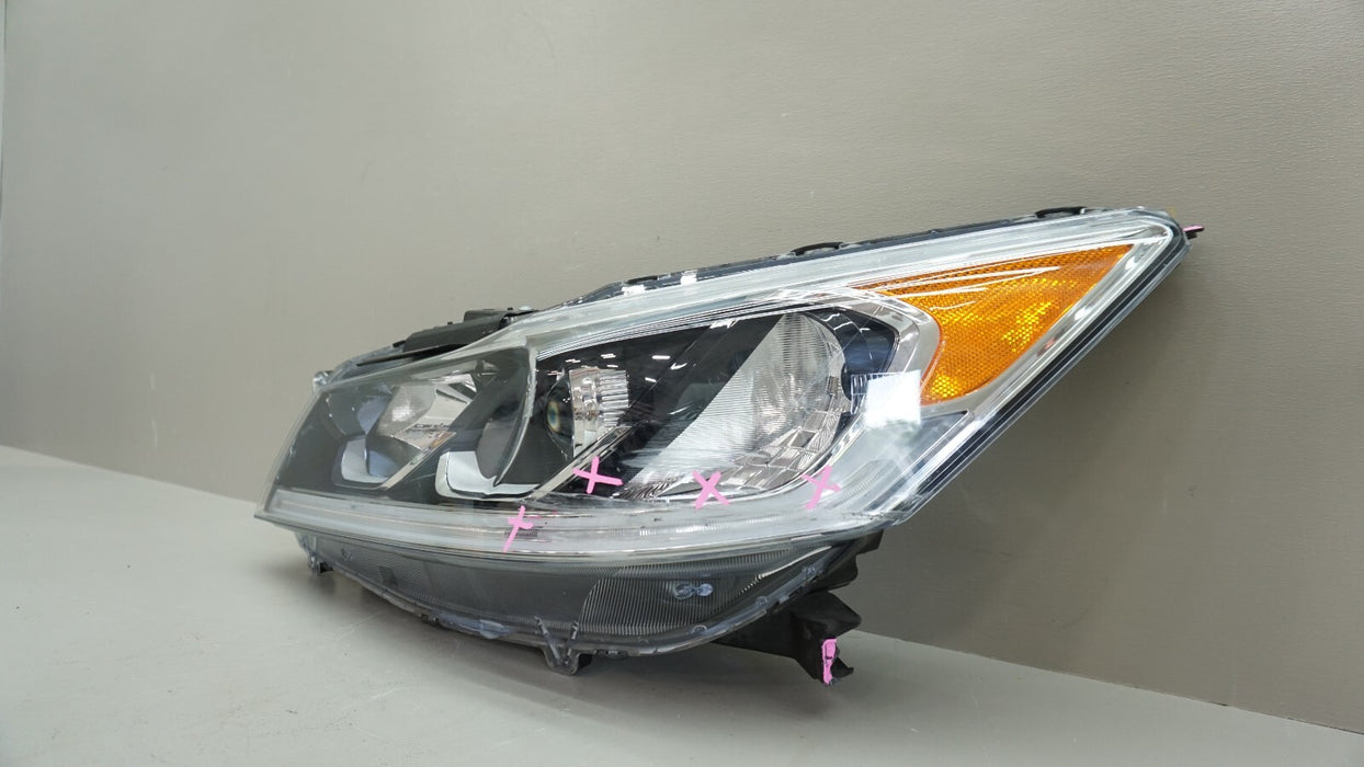 2016-2017 HONDA ACCORD SEDAN FRONT LEFT DRIVER SIDE HEADLIGHT LAMP HALOGEN OEM