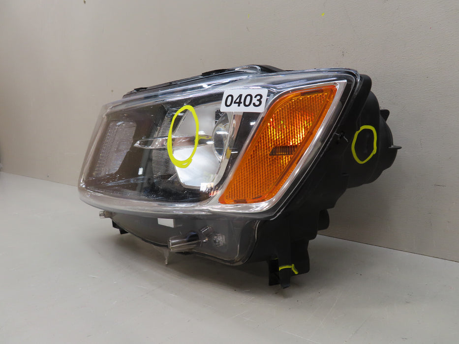2014 2015 2016 JEEP GRAND CHEROKEE FRONT LEFT DRIVER HEADLIGHT HALOGEN OEM