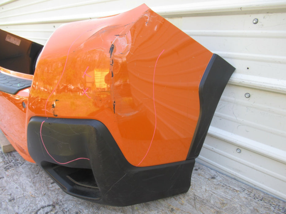 2018 2019 SUBARU CROSSTRACK REAR BUMPER COVER PLASTIC ORANGE W/O SENSORS OEM