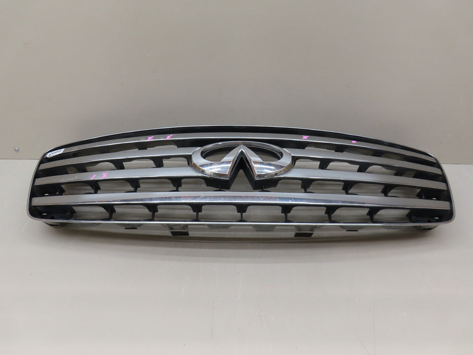 2003-2005 INFINITI FX35 FX45 FRONT BUMPER GRILLE GRILL W/ EMBLEM OEM 62310-CG000