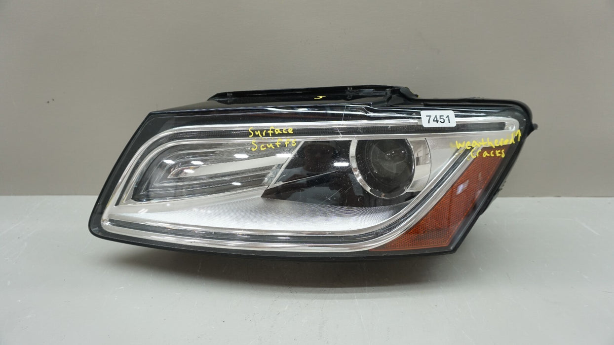 2013-2017 AUDI Q5 FRONT LEFT DRIVERS SIDE HEADLIGHT OEM XENON HID