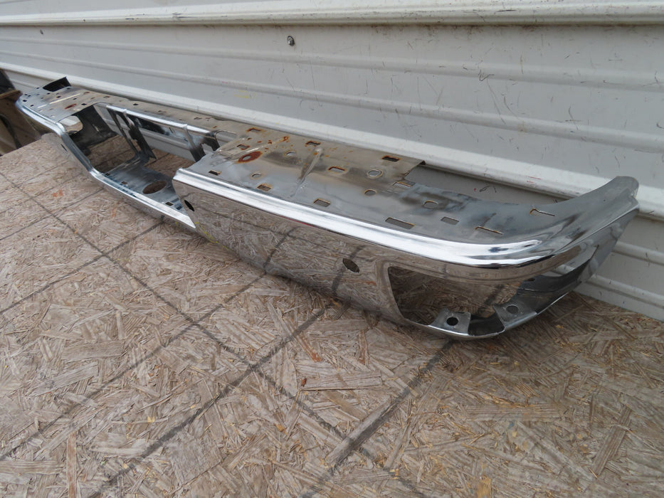 2014-2018 GMC SIERRA 1500 REAR BUMPER COVER CHROME W/ SENSOR HOLES OEM