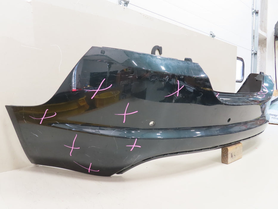 2012-2015 JAGUAR XF REAR BUMPER COVER PANEL W/ SENSOR HOLE OEM 8X23-17D781-AD