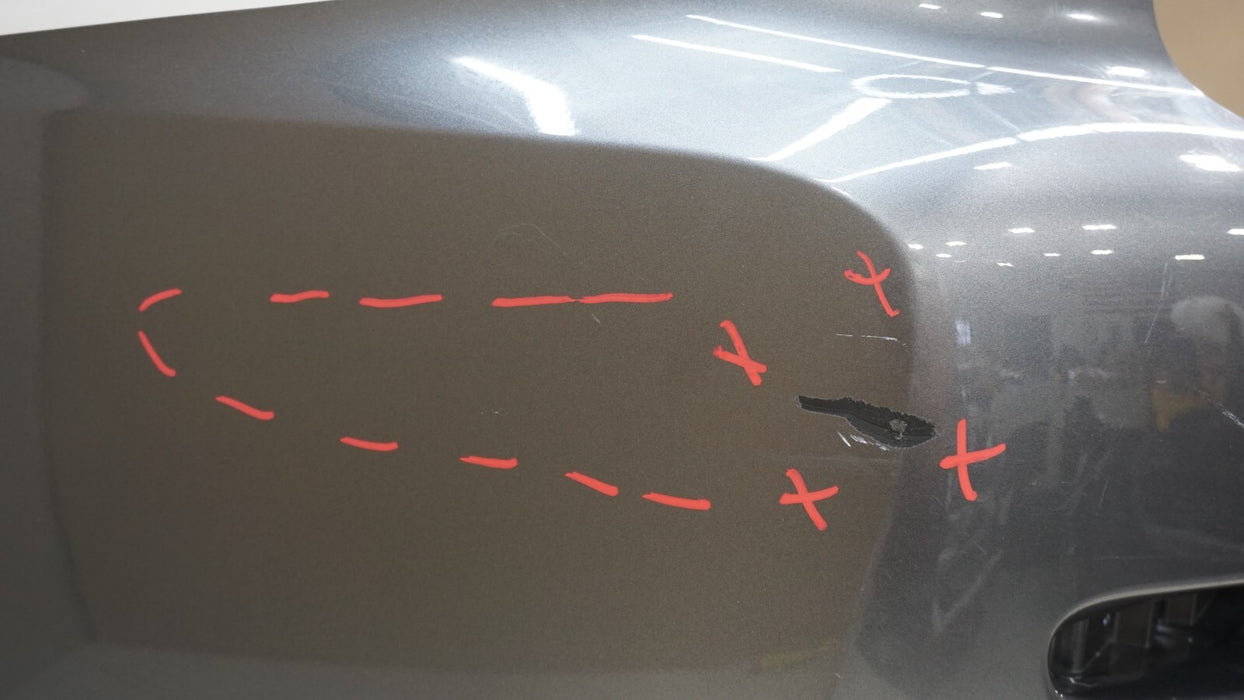 2017-2018 NISSAN PATHFINDER S PLATINUM W/SENSOR HOLES REAR BUMPER COVER OEM
