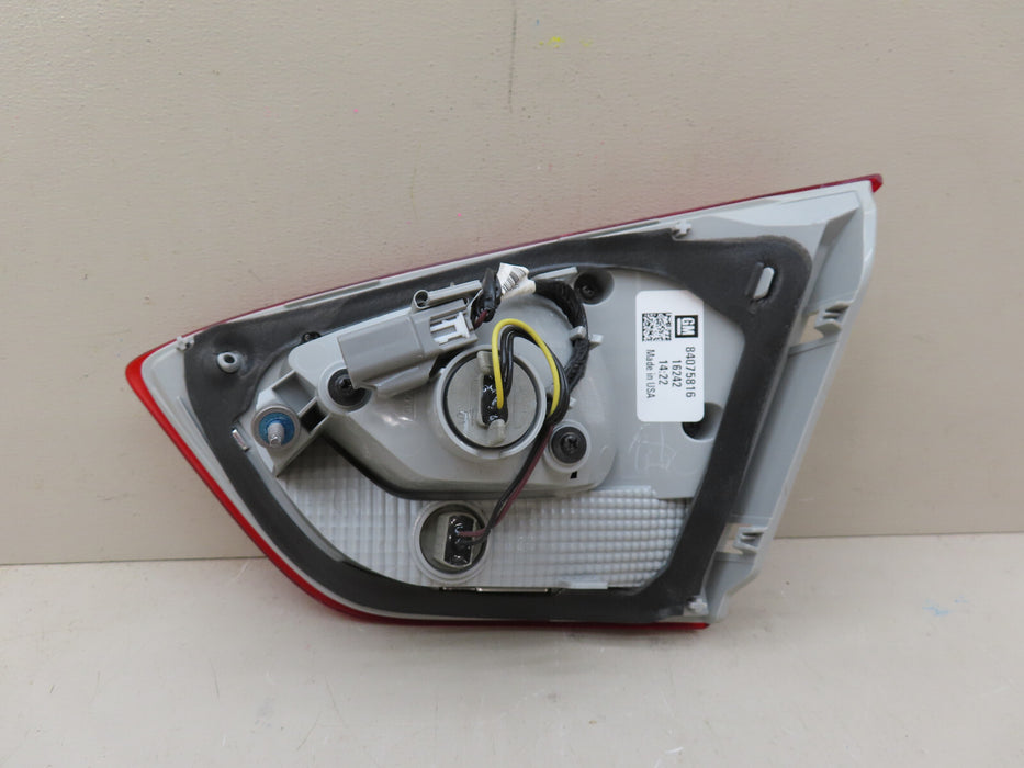 2016-2019 CHEVROLET CRUZE REAR LEFT DRIVER TAIL LIGHT INNER OEM 84075816