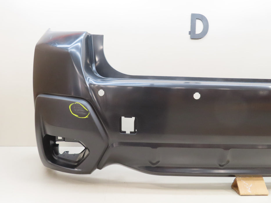 2018-2023 SUBARU CROSSTREK REAR BUMPER COVER W/SENSOR HOLES OEM 57704FL250