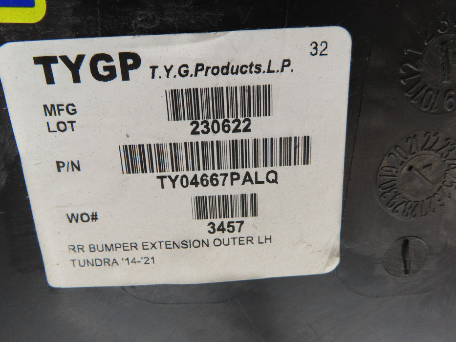 2014-2021 TOYOTA TUNDRA REAR LEFT DRIVER EXTENSION OUTER COVER AFTERMARKET