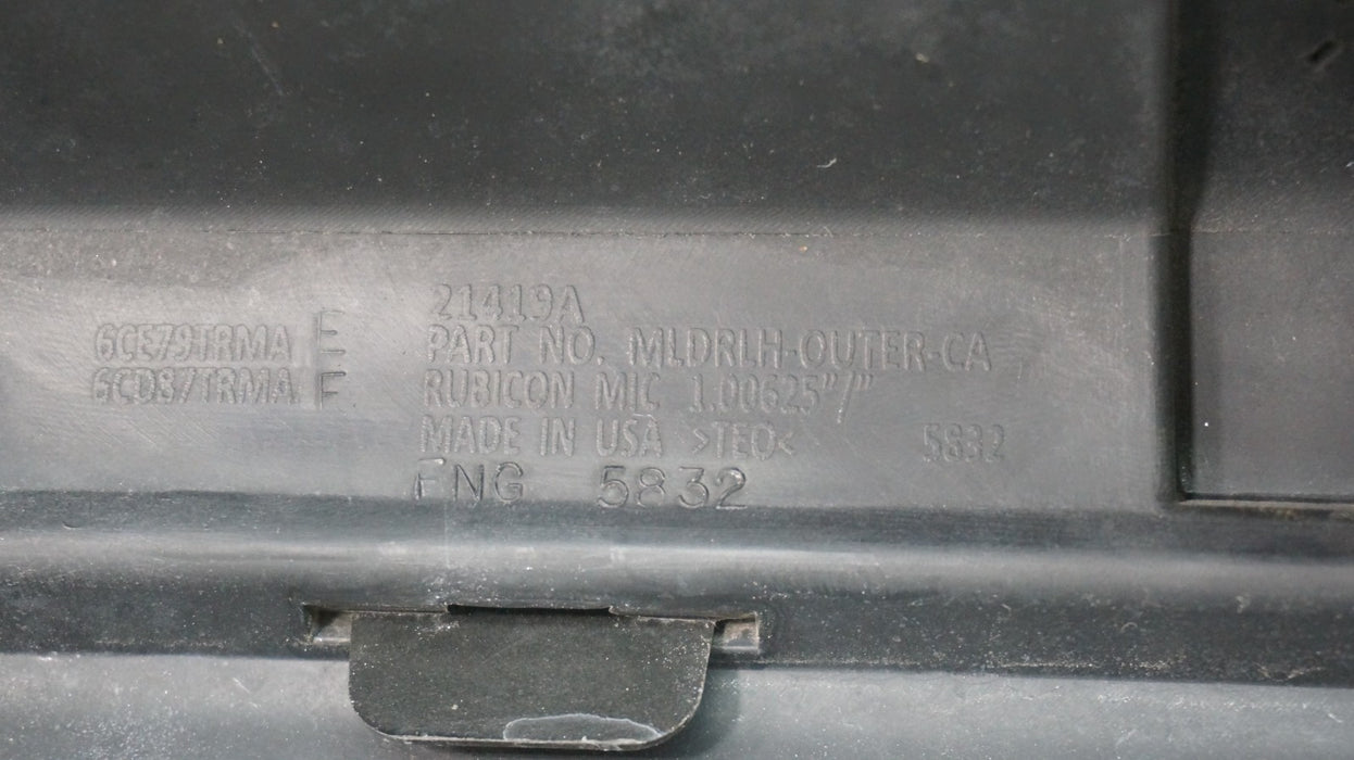 2018-2024 JEEP WRANGLER REAR LH LEFT DRIVER SIDE FENDER FLARE OEM