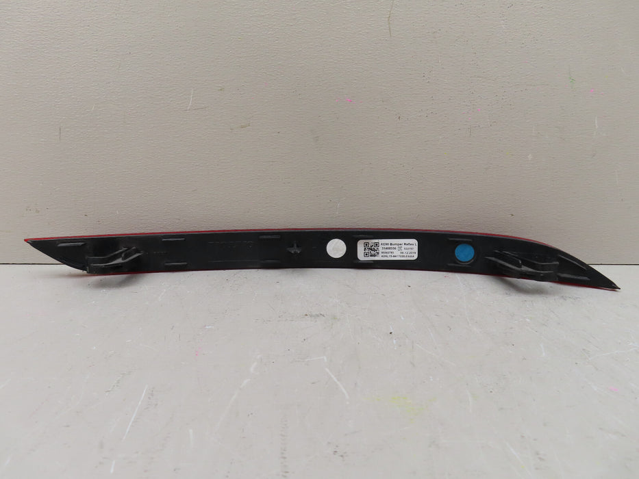2016-2022 VOLVO XC90  LEFT SIDE REAR BUMPER REFLECTOR LENS RED OEM 31468556