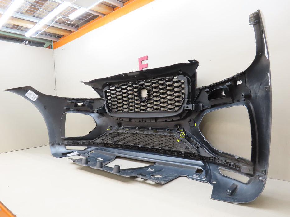 2021-2023 JAGUAR F-PACE FRONT BUMPER COVER PANEL W/GRILLE W/LOWER OEM