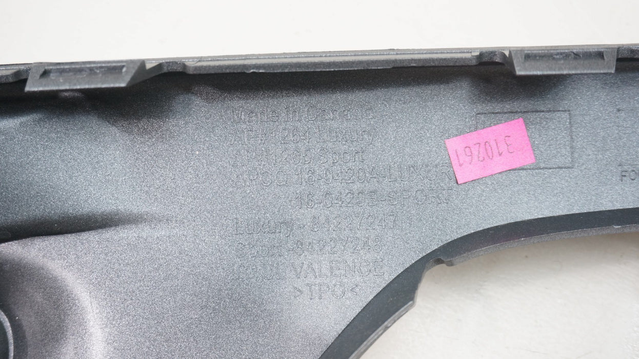 2020-2025 CADILLAC XT5 REAR LOWER BUMPER VALANCE MOLDING OEM 84227247