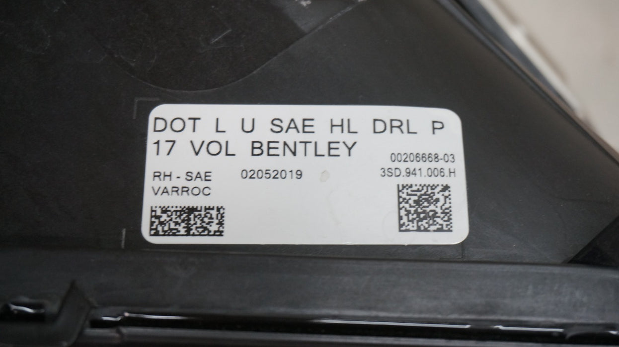 2020-2024 BENTLEY CONTINENTAL GT FLYING SPUR FRONT RIGHT LED HEADLIGHT OEM