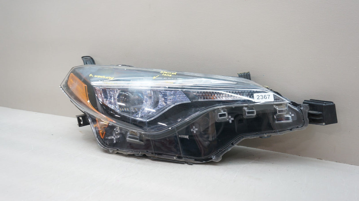 2017-2019 TOYOTA COROLLA FRONT RIGHT PASSENGER SIDE LED HEADLIGHT OEM