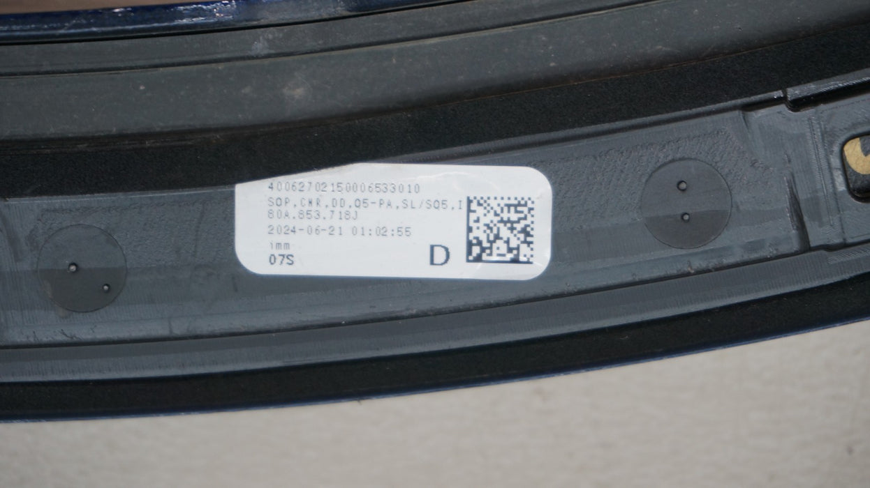 2021-2024 AUDI Q5 SQ5 FRONT RIGHT SIDE FENDER FLARE ARCH OEM 80A853718J