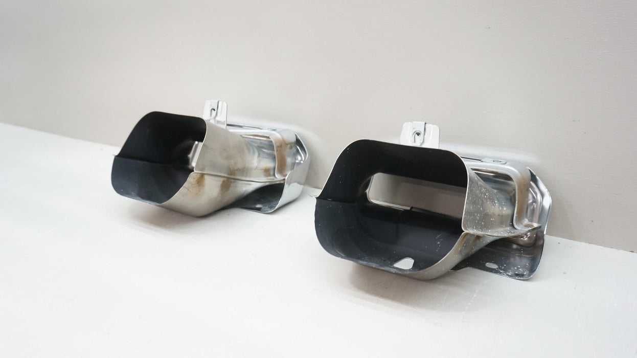 2021-2024 CHEVROLET SILVERADO GMC SIERRA 1500 CHROME EXHAUST TIPS 85084203 OEM
